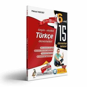 6. Sınıf Türkçe 15 Deneme Sınavı Komisyon Çanta Yayınları