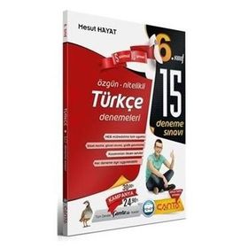 6. Sınıf Türkçe 15 Deneme Sınavı Komisyon Çanta Yayınları