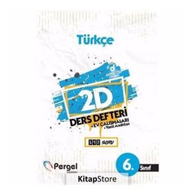 6. Sınıf Türkçe 2D Ders Defteri Kollektif Pergel Yayınları