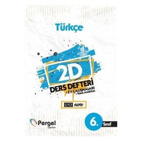 6. Sınıf Türkçe 2D Ders Defteri Kollektif Pergel Yayınları