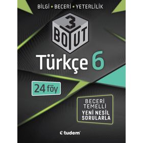 6. Sınıf Türkçe 3 Boyut Yeni Nesil Sorularla-Tudem Yayınları