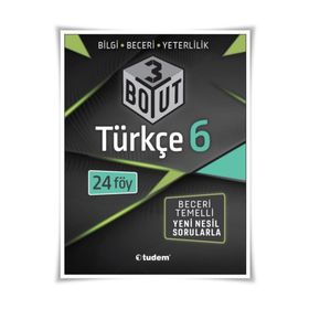 6. Sınıf Türkçe 3 Boyut Yeni Nesil Sorularla-Tudem Yayınları