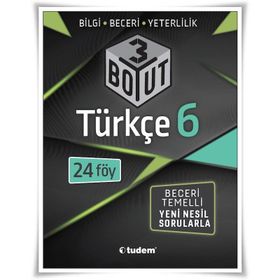6. Sınıf Türkçe 3 Boyut Yeni Nesil Sorularla-Tudem Yayınları