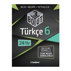 6. Sınıf Türkçe 3 Boyut Yeni Nesil Sorularla-Tudem Yayınları