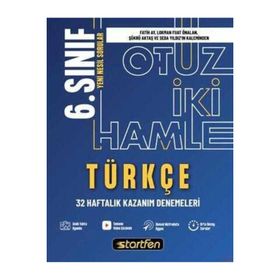 6. Sınıf Türkçe 32 Haftalık Kazanım Denemeleri Startfen Yayınları