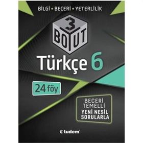 6. Sınıf Türkçe Beceri Temelli Soru Bankası-Tudem Yayınları
