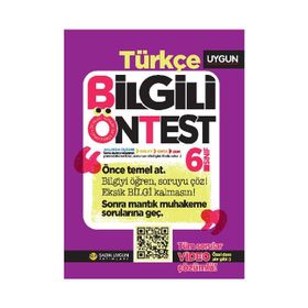 6. Sınıf Türkçe Bilgili Ön Test- Sadık Uygun Yayınları