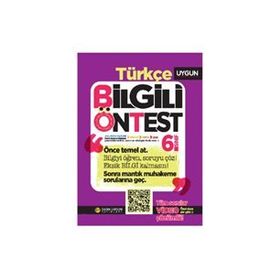 6. Sınıf Türkçe Bilgili Ön Test- Sadık Uygun Yayınları