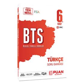 6. Sınıf Türkçe BTS Beceri Temelli Soru Bankası-Puan Yayınları