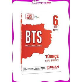 6. Sınıf Türkçe BTS Beceri Temelli Soru Bankası-Puan Yayınları