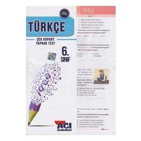 6. Sınıf Türkçe Çek Kopart Yaprak Test - kollektif