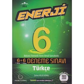 6. Sınıf Türkçe Enerji 6+6 Deneme Sınavı Palme Yayınları