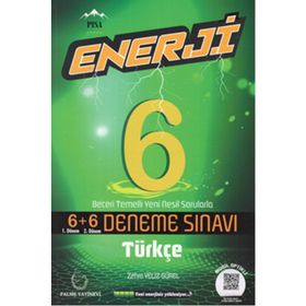 6. Sınıf Türkçe Enerji 6+6 Deneme Sınavı Palme Yayınları