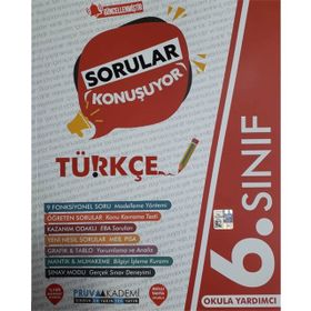 6.Sınıf Türkçe Güncel Sorular Konuşuyor Soru Bankası - Pruva Akademi Yayınları