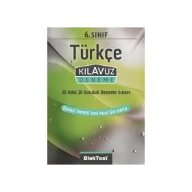 6. Sınıf Türkçe Kılavuz Denemeleri-Bloktest Yayınları