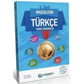 6. Sınıf Türkçe Madalyon Soru Bankası-Gezegen Yayınları