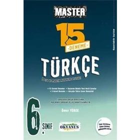 6. Sınıf Türkçe Master 15 Deneme - Okyanus Yayınları