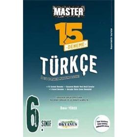 6. Sınıf Türkçe Master 15 Deneme - Okyanus Yayınları