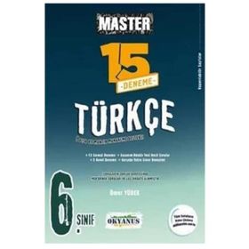 6. Sınıf Türkçe Master 15 Deneme - Okyanus Yayınları