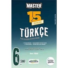 6. Sınıf Türkçe Master 15 Deneme - Okyanus Yayınları