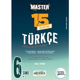 6. Sınıf Türkçe Master 15 Deneme - Okyanus Yayınları