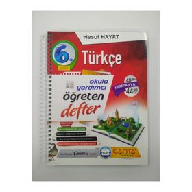 6. Sınıf Türkçe Okula Yardımcı Öğreten Defter - Çanta Yayınları