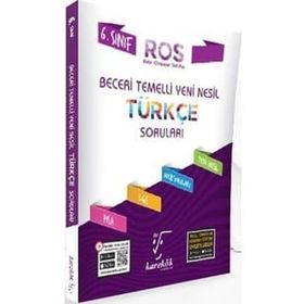 6. Sınıf Türkçe ROS Serisi Soru Bankası Karekök Yayınları