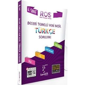 6. Sınıf Türkçe ROS Serisi Soru Bankası Karekök Yayınları