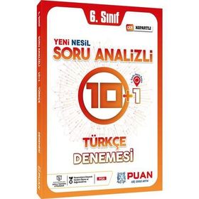 6. Sınıf Türkçe Soru Analizli 10+1 Deneme Puan Yayınları