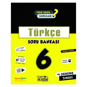 6. Sınıf Türkçe Soru Bankası-Üçgen Akademi Yayınları