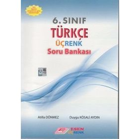 6. Sınıf Türkçe Üç Renk Soru Bankası Esen Yayınları