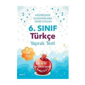 6. Sınıf Türkçe Yaprak Test Nartest Yayınları