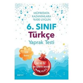 6. Sınıf Türkçe Yaprak Test Nartest Yayınları