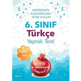 6. Sınıf Türkçe Yaprak Test Nartest Yayınları