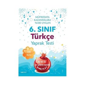 6. Sınıf Türkçe Yaprak Test Nartest Yayınları