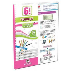 6. Sınıf Türkçe Yaprak Test - Özdebir Yayınları