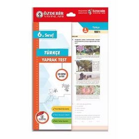 6. Sınıf Türkçe Yaprak Test - Özdebir Yayınları