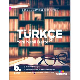 6. Sınıf Türkçe Yeni Nesil Defter-Workwin Plus Yayınları