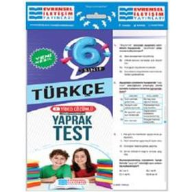 6. Sınıf Türkçe Yeni Nesil Video Çözümlü Yaprak Test - Evrensel İletişim Yayınları