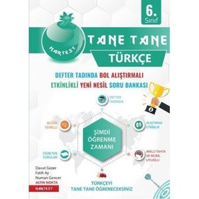 6. Sınıf Türkçe Yeşil Defter Tadında Tane Tane - Nartest Yayınları