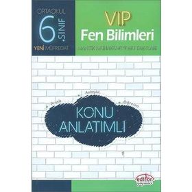 6. Sınıf VIP Fen Bilimleri Konu Anlatımlı - Editör Yayınları