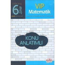 6. Sınıf VIP Matematik Konu Anlatımlı - Editör Yayınları