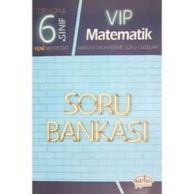 6. Sınıf VIP Matematik Soru Bankası Editör Yayınları