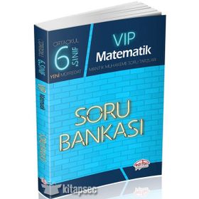 6. Sınıf VIP Matematik Soru Bankası Editör Yayınları