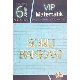6. Sınıf VIP Matematik Soru Bankası Editör Yayınları