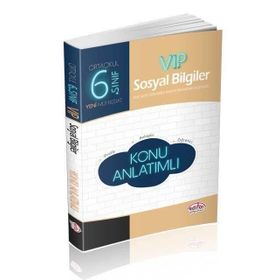 6. Sınıf Vip Sosyal Bilgiler Konu Anlatımlı Editör Yayınları