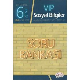 6. Sınıf VIP Sosyal Bilgiler Soru Bankası Editör Yayınları