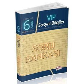 6. Sınıf VIP Sosyal Bilgiler Soru Bankası Editör Yayınları