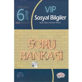 6. Sınıf VIP Sosyal Bilgiler Soru Bankası Editör Yayınları