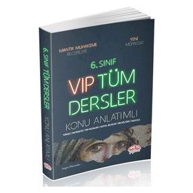 6. Sınıf VIP Tüm Dersler Konu Anlatımlı - Editör Yayınları Komisyon